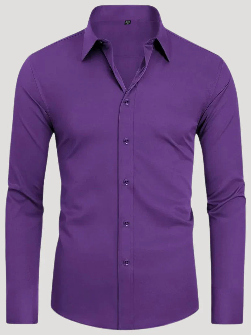 Bordon - Non-Iron Stretch Shirt With Button
