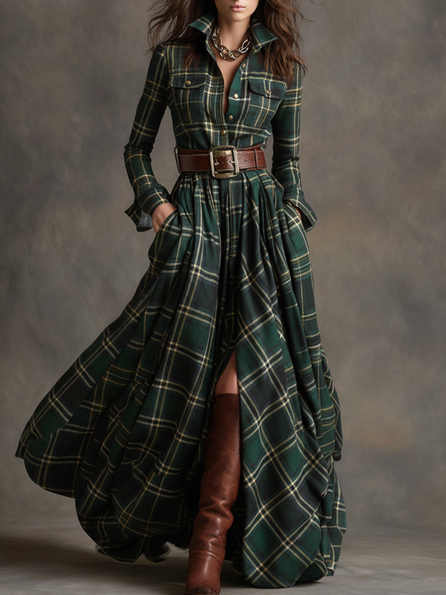 Hadasa - Maxi Dress With Waist Belt