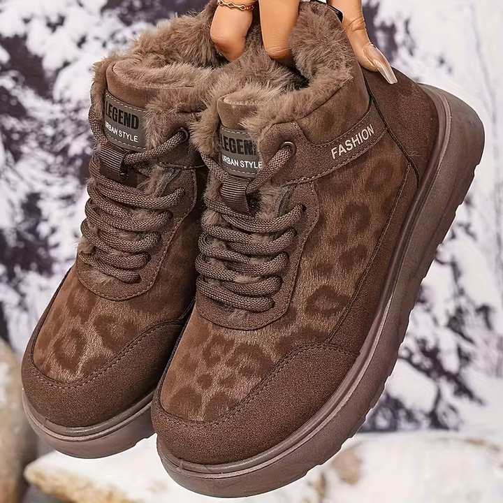 Elizia - Lace-Up Ankle Shoes with Thick Sole