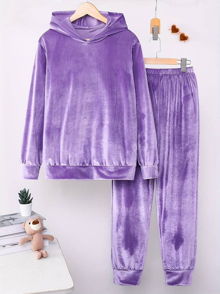 Tiferet - Elegant Hooded Sweater And Trousers Set