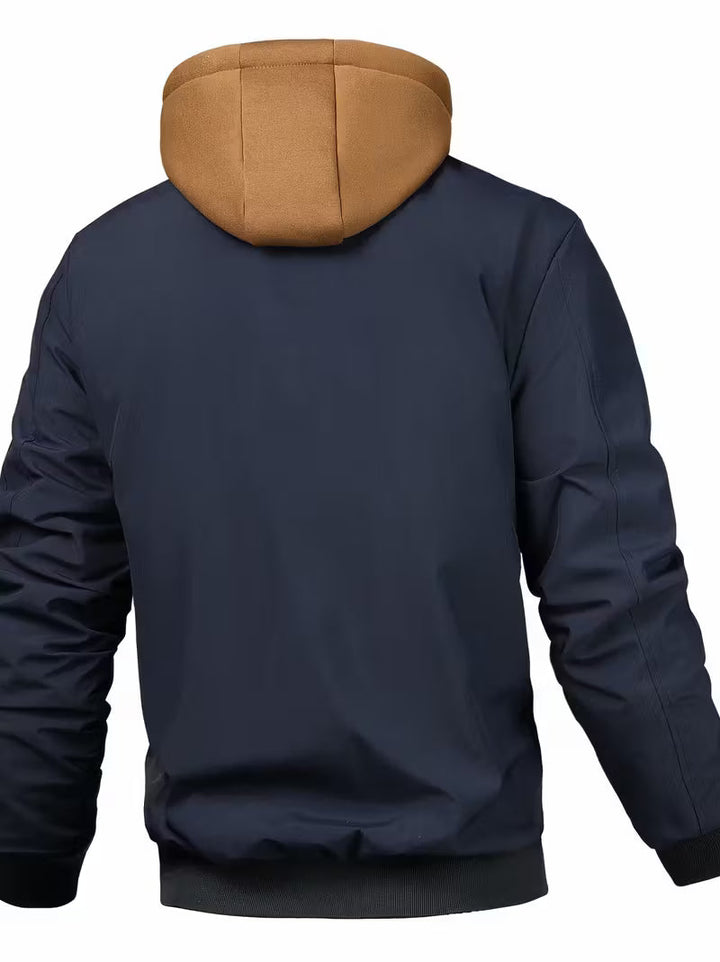 Sylvain - Hooded Air Force Jacket With Zipper