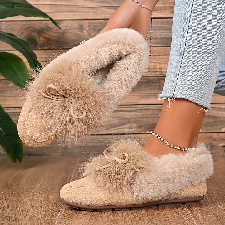 Kesmina - Cozy Faux Fur Non-Slip Shoes