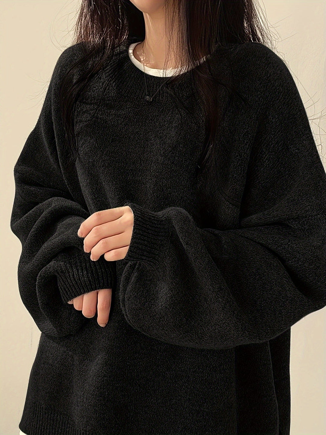 Pearline - Crew Neck Long Sleeve Sweater