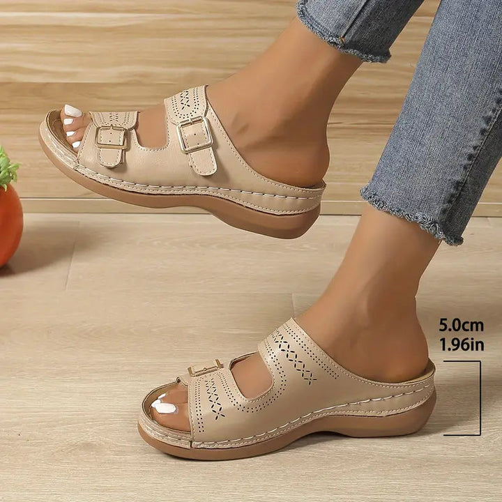 Eloisa - Stylish Adjustable Wedge Sandal