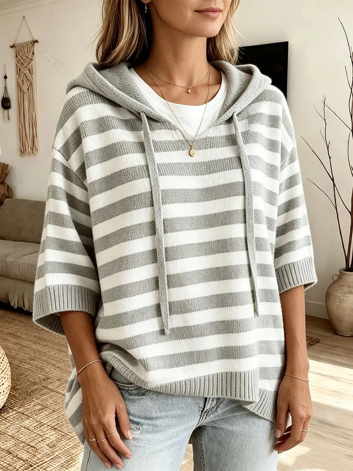 Kiera - Oversized Striped Hoodie
