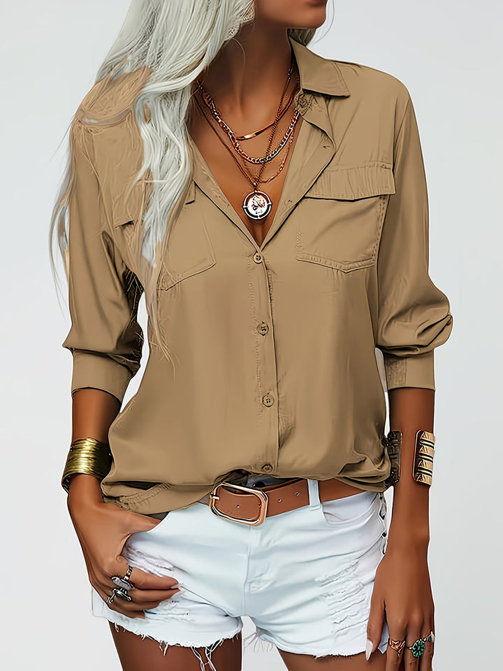 Tierna - Long Sleeve Button-Up Shirt