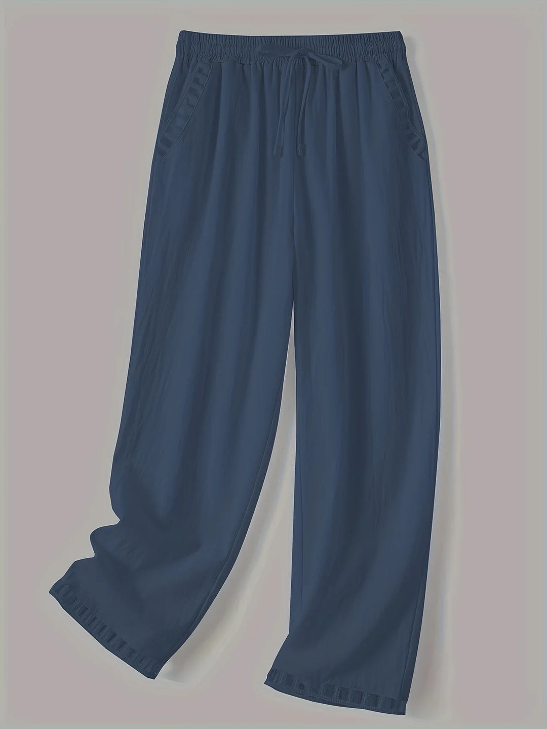 Tracey - Contrast Trim Cropped Pants