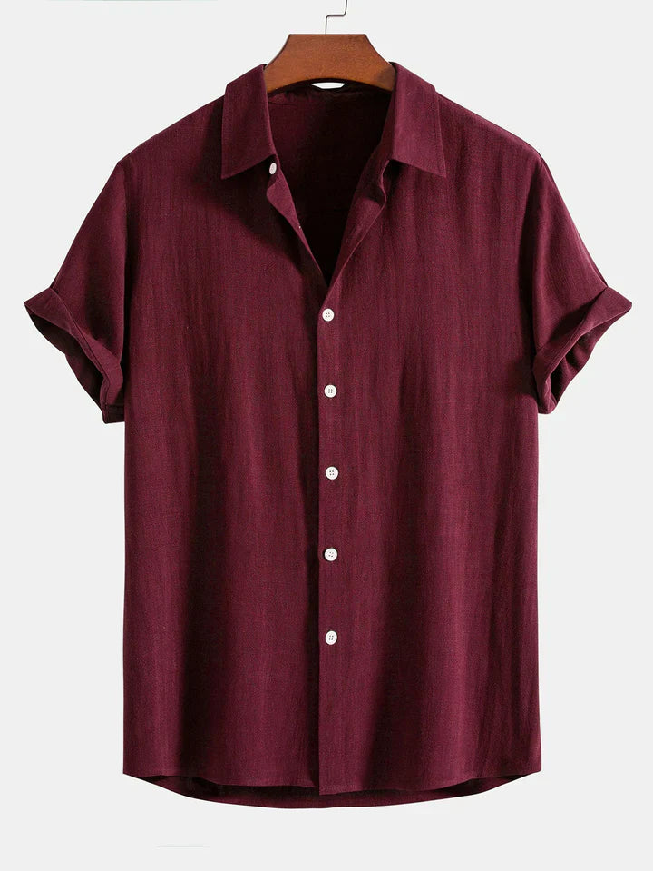 Booker - Linen Blend Shirt With Straight Trouser