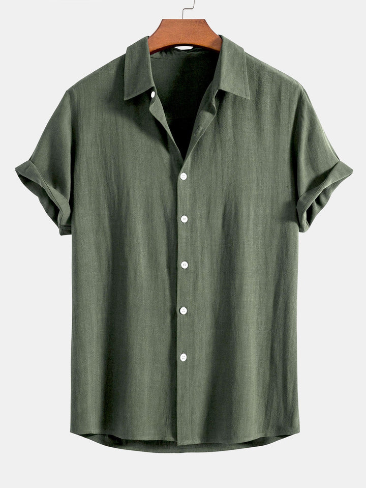 Booker - Linen Blend Shirt With Straight Trouser