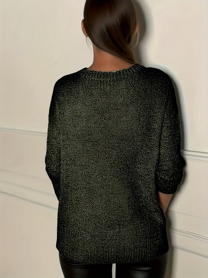 Healy - Knitted Sweater With V-Neck