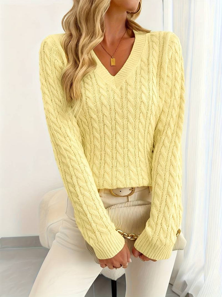 Sivanit - Long Sleeve Ribbed Sweater