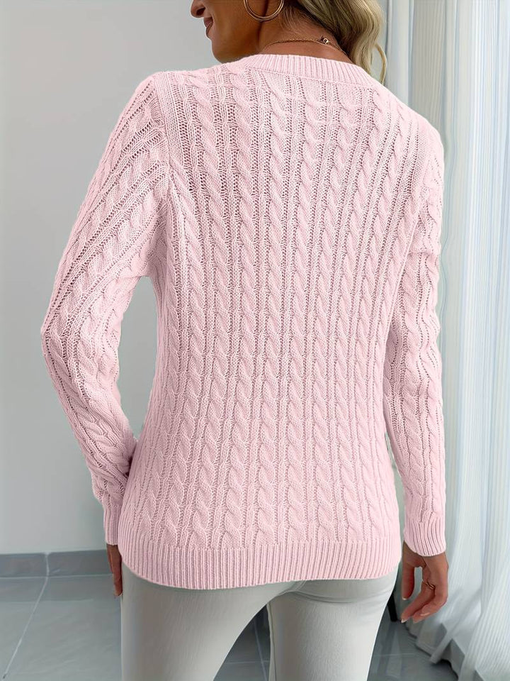 Sivanit - Long Sleeve Ribbed Sweater