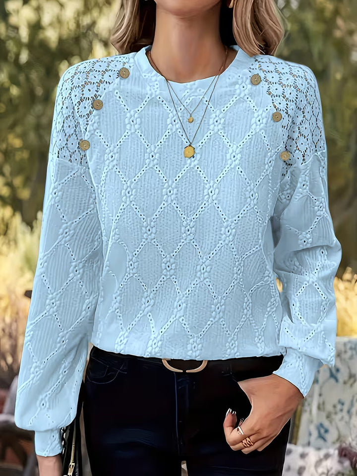 Meena - Cross Border Round Neck Blouse
