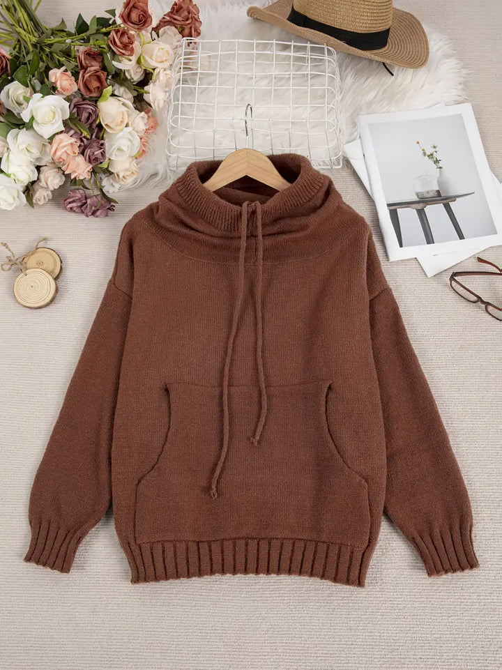 Natala - Knitted Sweater With Kangaroo Pocket
