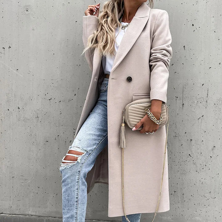 Aaliyah - Classic Lapel Winter Coat