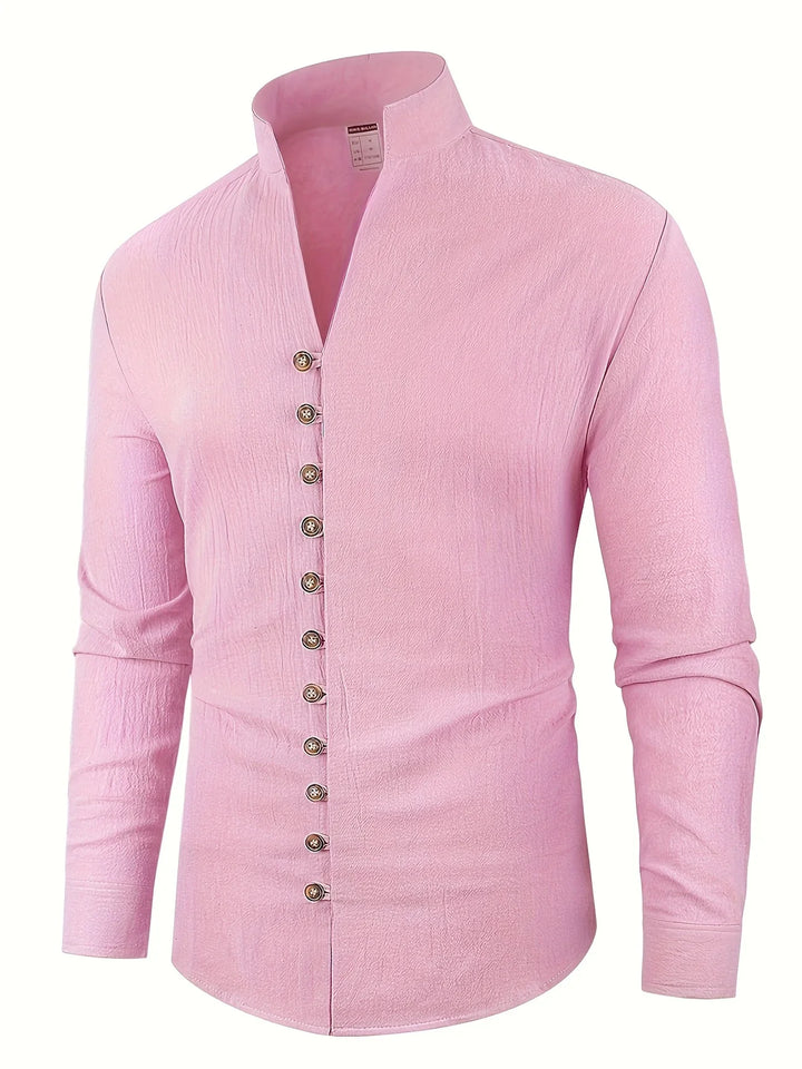 Shayne - Lightweight Cotton Linen Long Sleeve Shirt