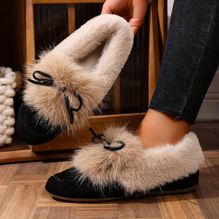 Kesmina - Cozy Faux Fur Non-Slip Shoes