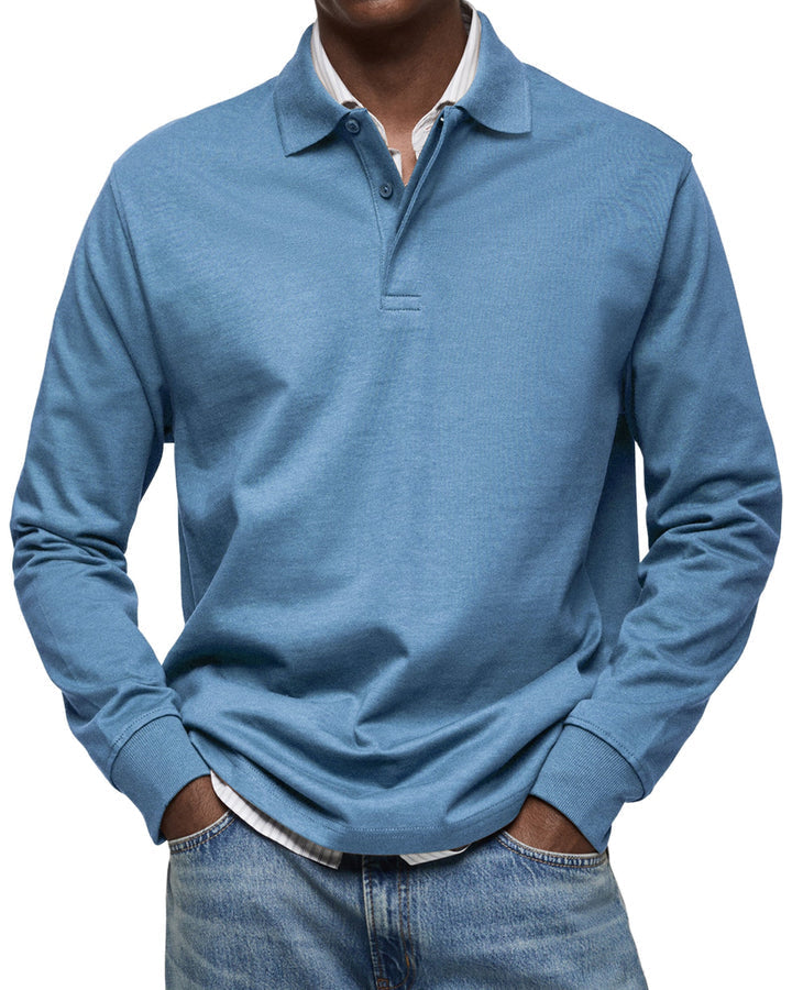 Elhanan - Stylish Polo Shirt With Long Sleeve