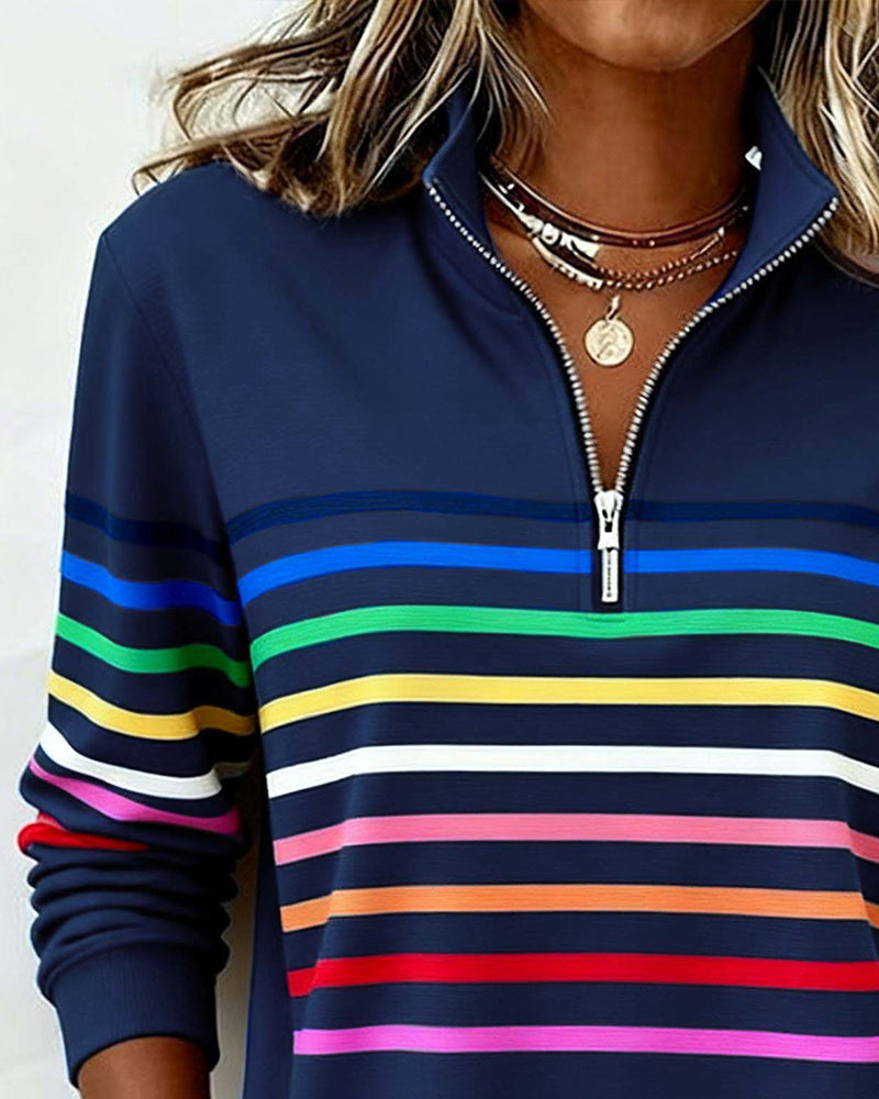Uschi - Elegant Sweater With Quarter Zip