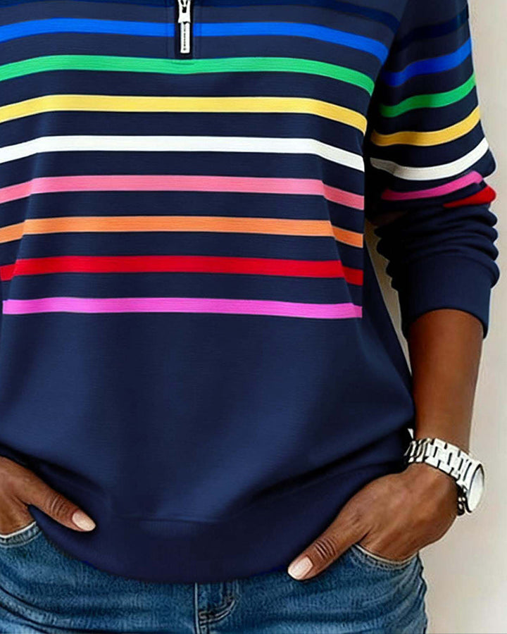 Uschi - Elegant Sweater With Quarter Zip
