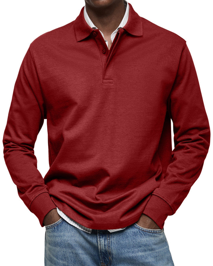 Elhanan - Stylish Polo Shirt With Long Sleeve