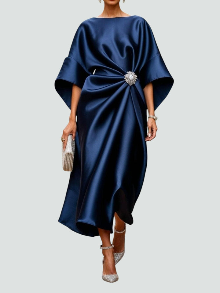 Zoey - Elegant Long Satin Dress
