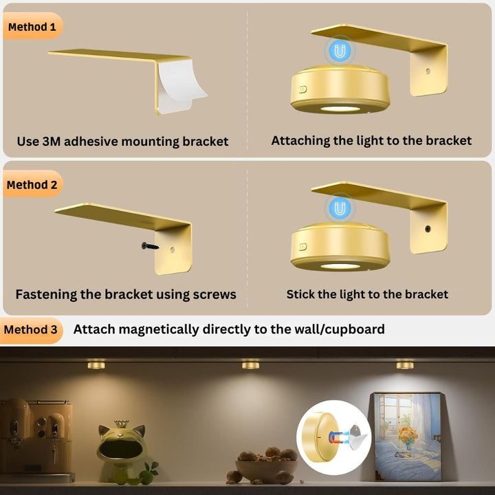 GlowFrame - Magnetic Painting Light with 13 Lighting Mode ( Pack of 3 )