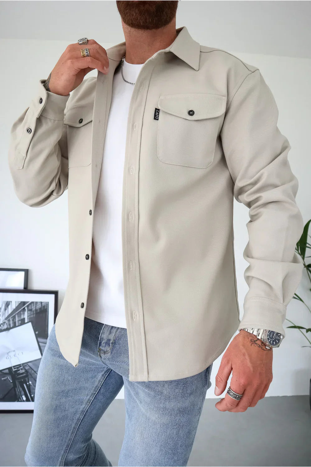 Dewid - Button Up Shirt With Front Pockets
