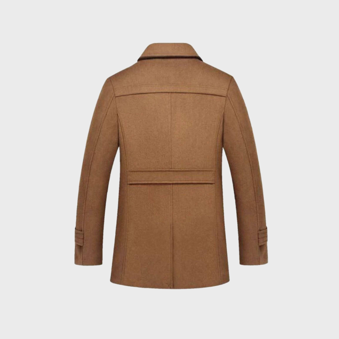 Sabron - Quilted Wool Coat With Zip Front