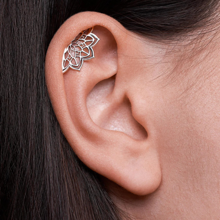 Mieko - Mandala Helix Earring
