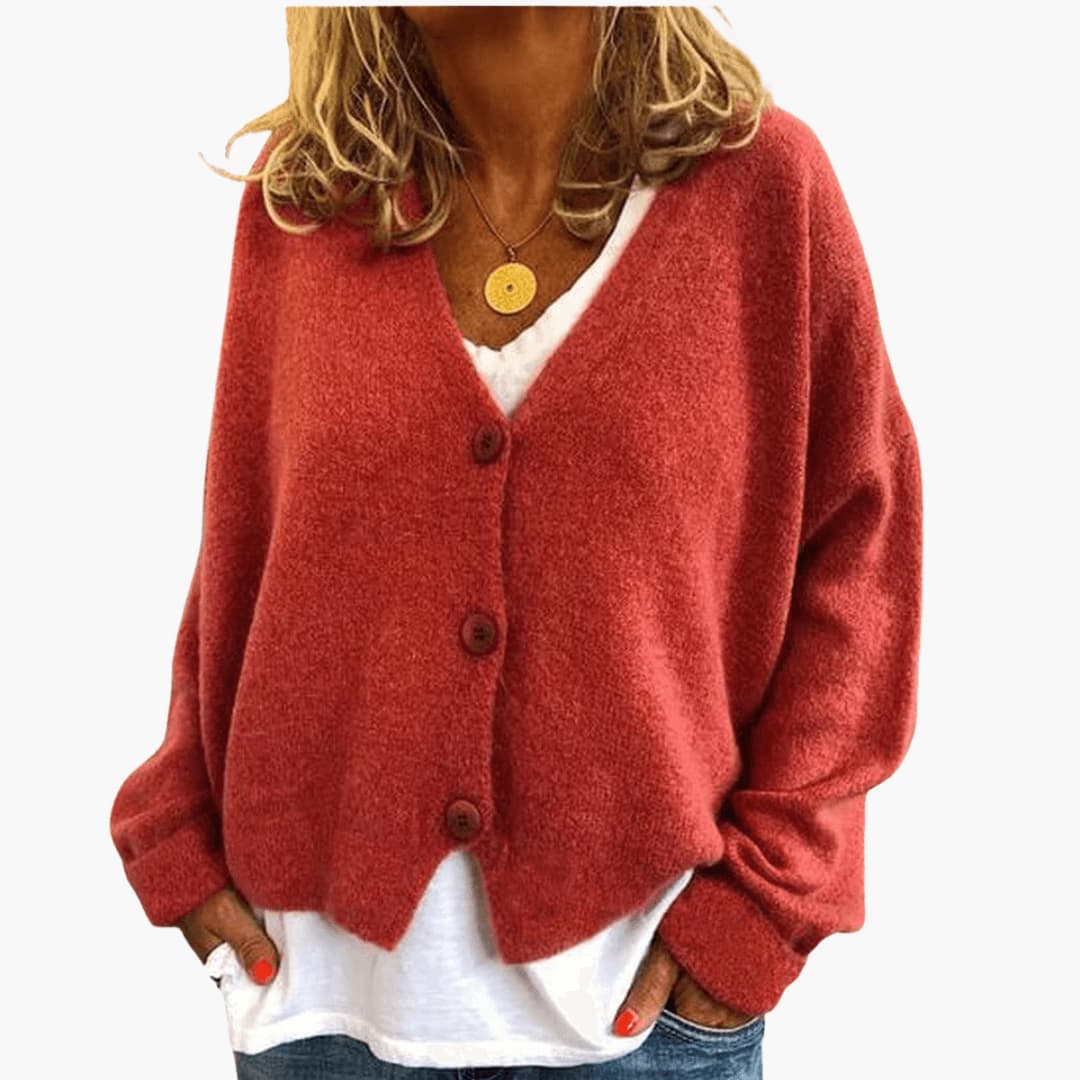 Lucrora - Long Sleeve Knitted Cardigan
