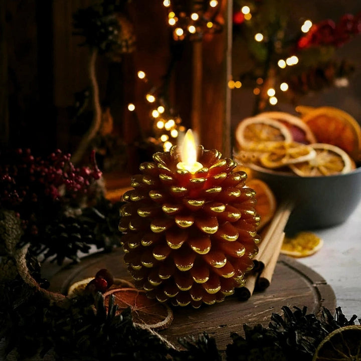 ForestFlame - Mood Pine Cone Flameless Candle