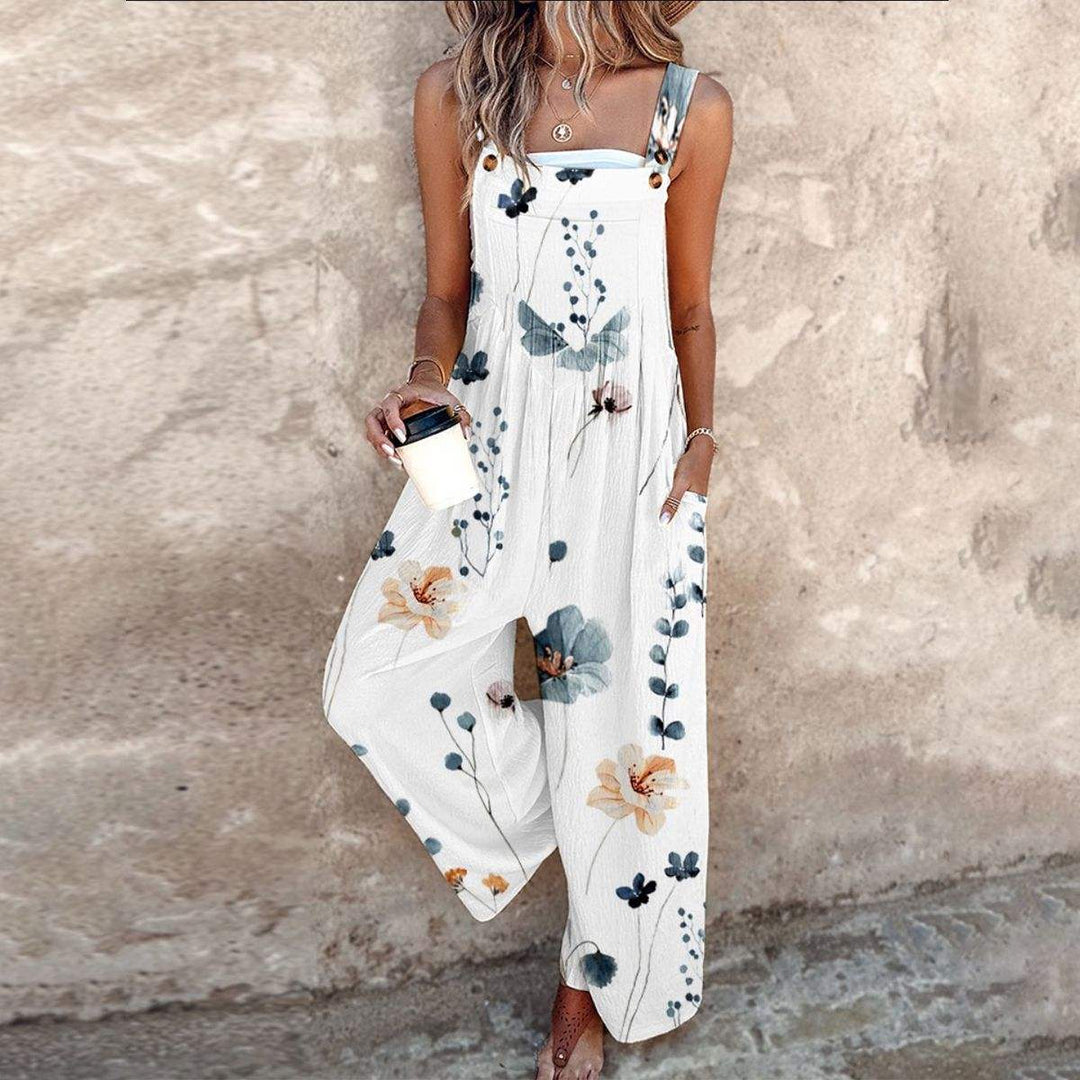 Viktorina - Sleeveless Jumpsuit With Side Pockets
