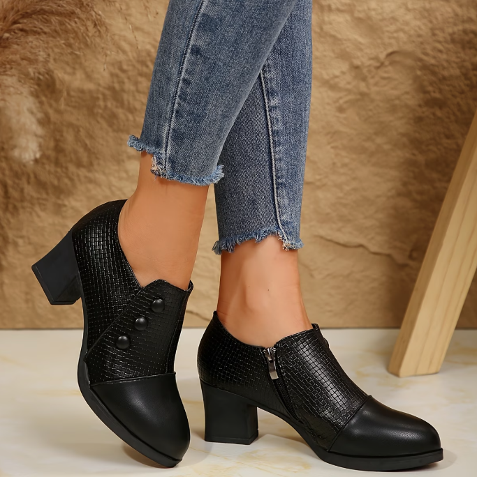 Elenuiana - Comfortable Pumps With Zipper