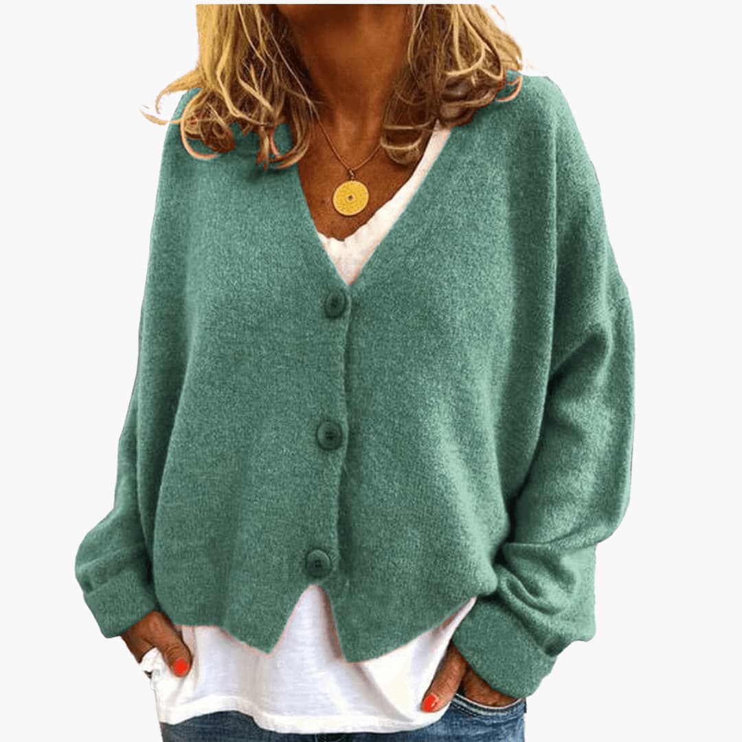 Lucrora - Long Sleeve Knitted Cardigan