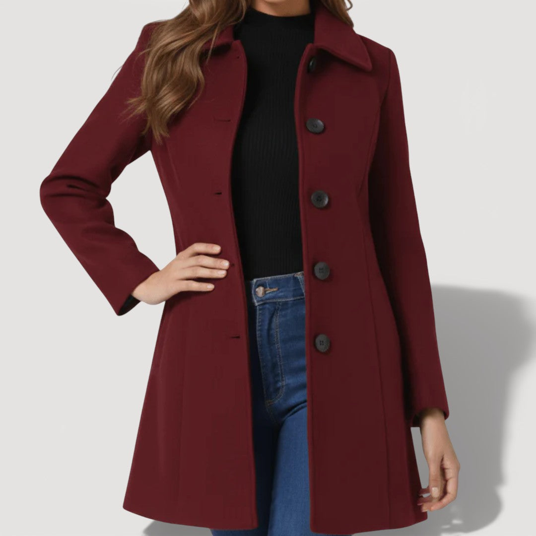 Tharushika - Sophisticated Long Sleeve Coat