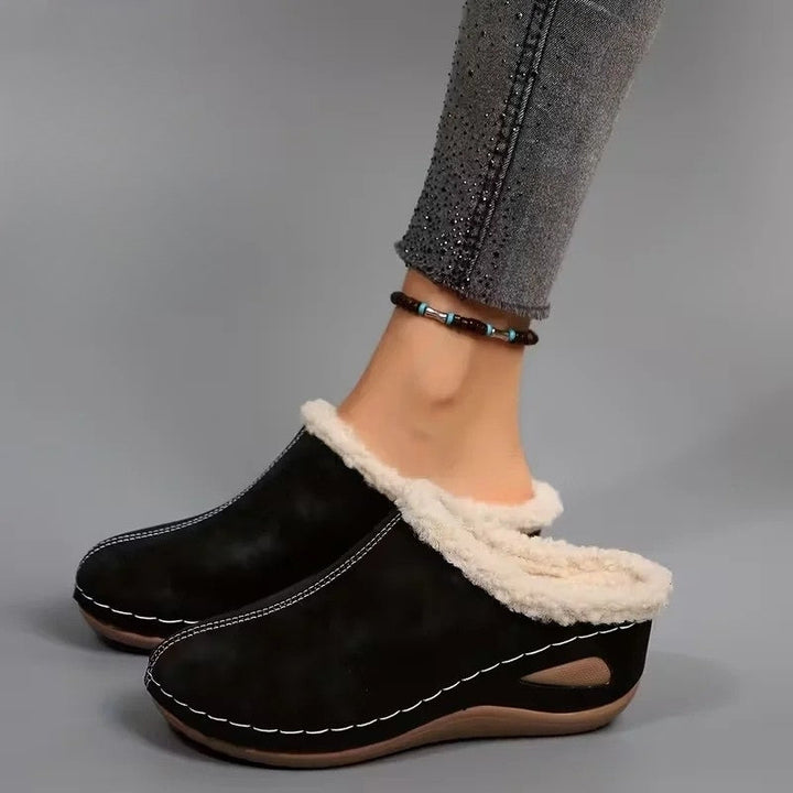 Lirona - Cozy Slip-on Loafers With Fleece Lining