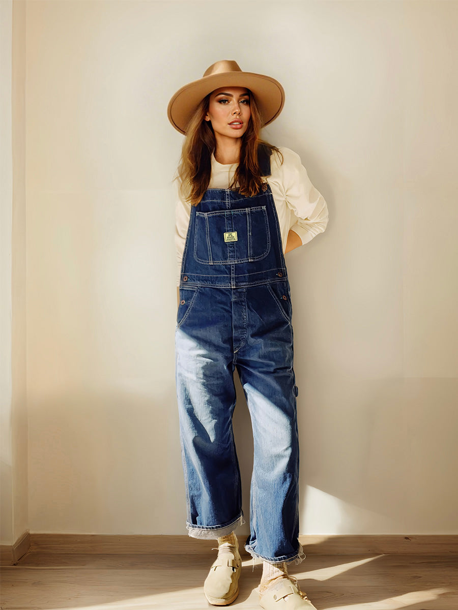 Jonelle - Denim Bib Overalls