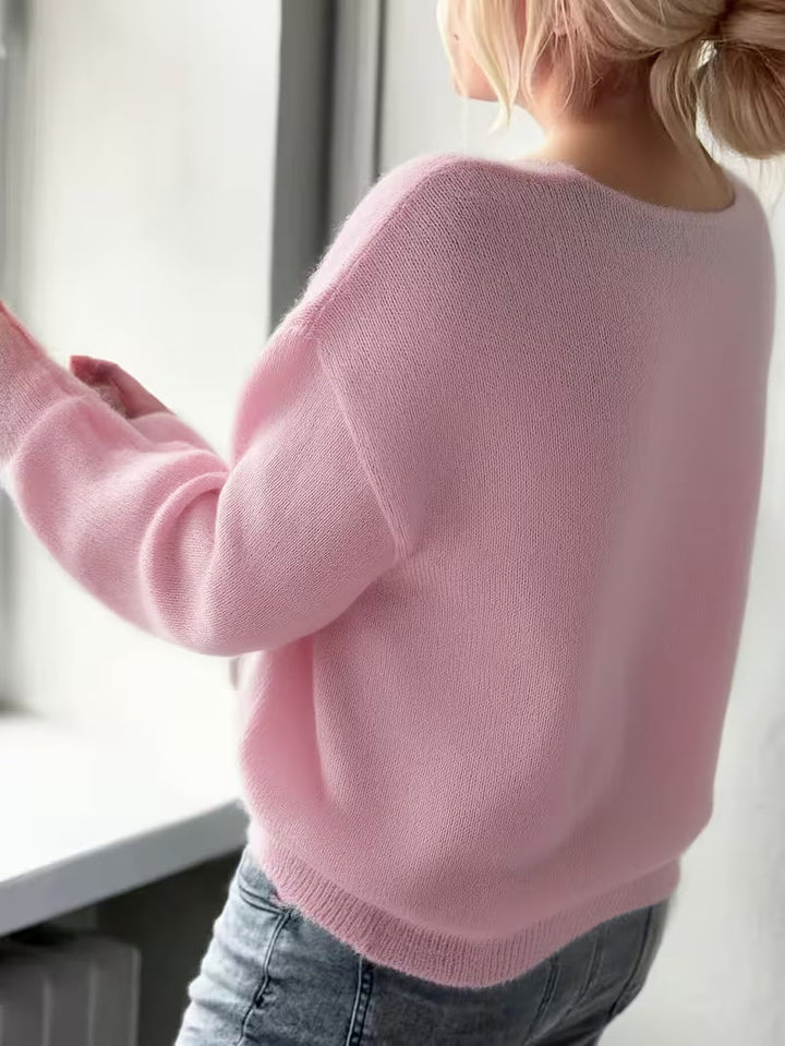 Yalitan - Long Sleeve Sweater with V-Neck