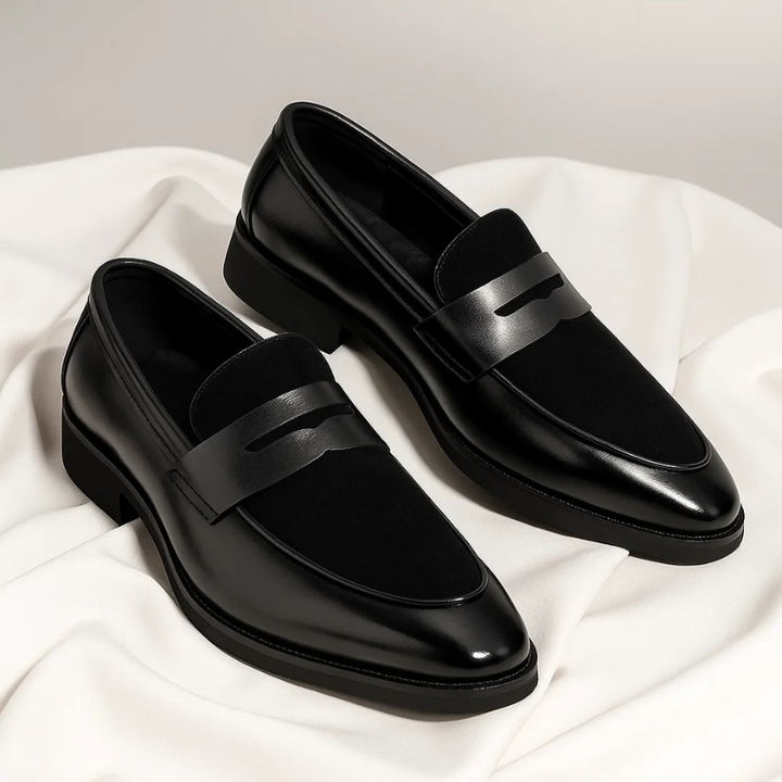 Callen - Two Tone Penny Loafers Slip On Shoes