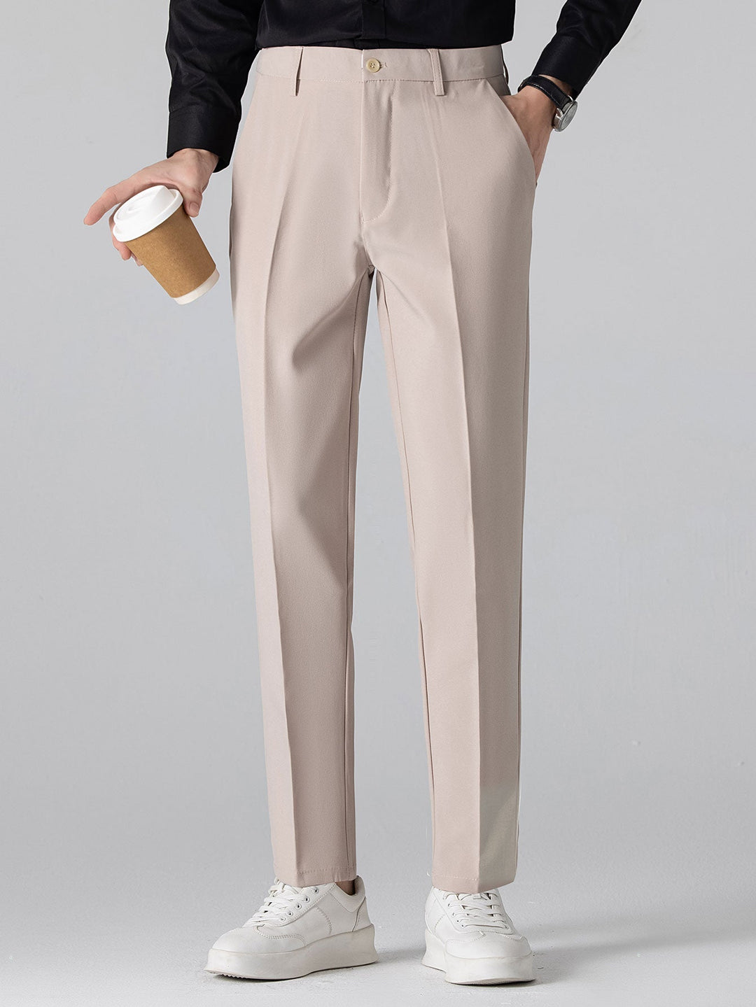 Henson - Geometric Jacquard Knit Polo Shirt & Slim-Fit Pants