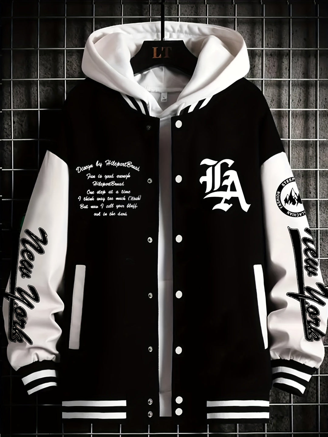 Pytheforge - Baseball Jacket With Button-Up Front