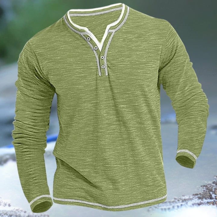 Burkhardt -  Long-sleeved V-Neck Shirt