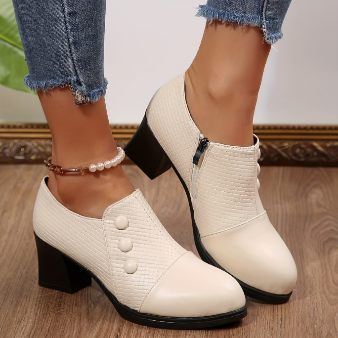 Elenuiana - Comfortable Pumps With Zipper