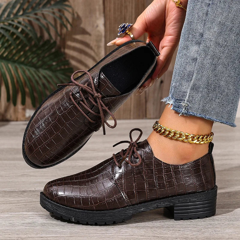 Niyra – Chunky Sole Lace-Up Derby Shoes