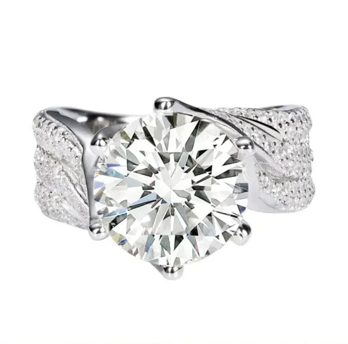 Halyna - 3-Carat Super Flash Moissanite Ring