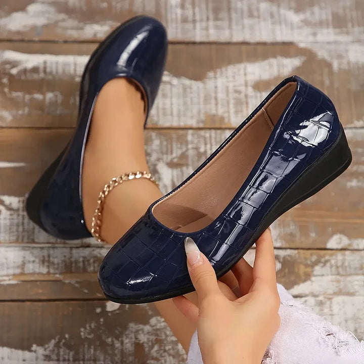 Zatia - Breathable Leather Wedge Shoes