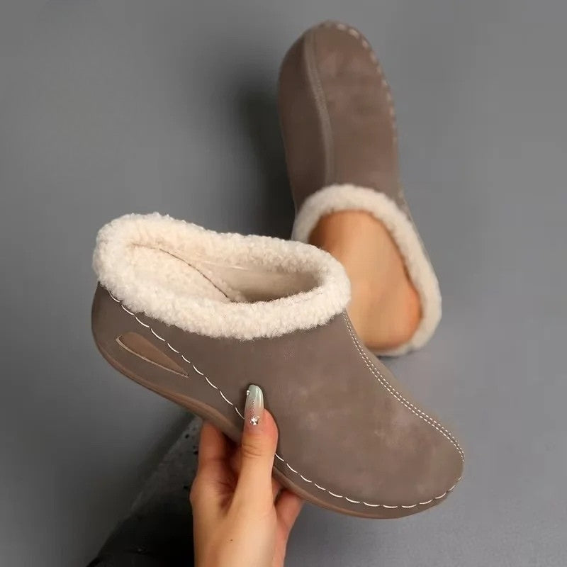 Lirona - Cozy Slip-on Loafers With Fleece Lining