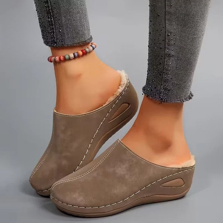 Martinez - Faux Fur Lined Slip-On Shoes