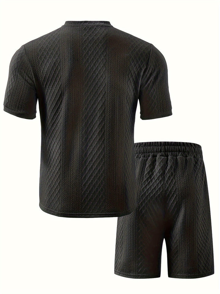 Reginald - Textured Pattern Two Piece Set